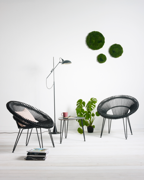 Cruz Lazy Chair Natural Rattan Interior Lounge by Vincent Sheppard 1 | Avant Garden Bronzes
