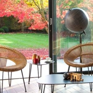 Cruz Lazy Chair Natural Rattan Interior Lounge by Vincent Sheppard 3 | Avant Garden Bronzes