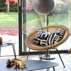 Cruz Lazy Chair Natural Rattan Interior Lounge by Vincent Sheppard 5 | Avant Garden Bronzes