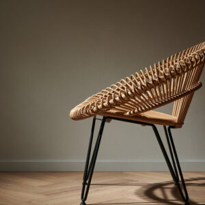 Cruz Lazy Chair Natural Rattan Interior Lounge by Vincent Sheppard 7 | Avant Garden Bronzes