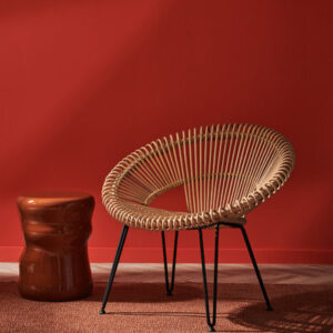Cruz Lazy Chair Natural Rattan Interior Lounge by Vincent Sheppard 8 | Avant Garden Bronzes