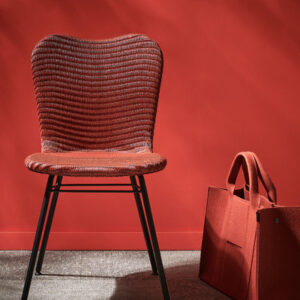 Lily Steel A Base Dining Chair Lloyd Loom Available in 27 Colours by Vincent Sheppard 1 | Avant Garden Bronzes