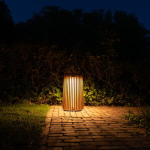 Maya Large Solar Teak Lamp Outdoor Garden Lighting by Vincent Sheppard 5 | Avant Garden Bronzes