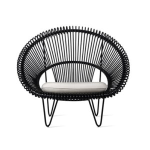 Roy Cocoon Black Lounge Chair Outdoor Garden Furniture by Vincent Sheppard 5 | Avant Garden Bronzes