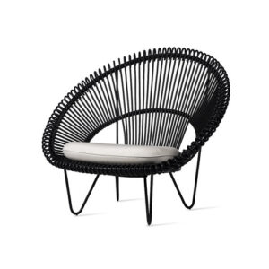 Roy Cocoon Black Lounge Chair Outdoor Garden Furniture by Vincent Sheppard 6 | Avant Garden Bronzes