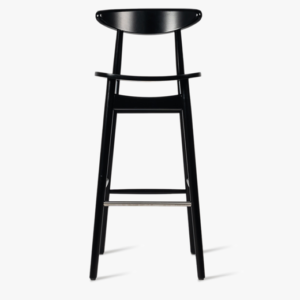 Teo Nearly Black Bar Stool Plywood Seat Interior Furniture by Vincent Sheppard 1 | Avant Garden Bronzes