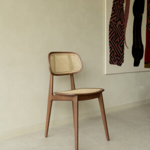 Titus Cane Seat Dining Chair Tobacco Stained Beech Interior Furniture by Vincent Sheppard 2 | Avant Garden Bronzes