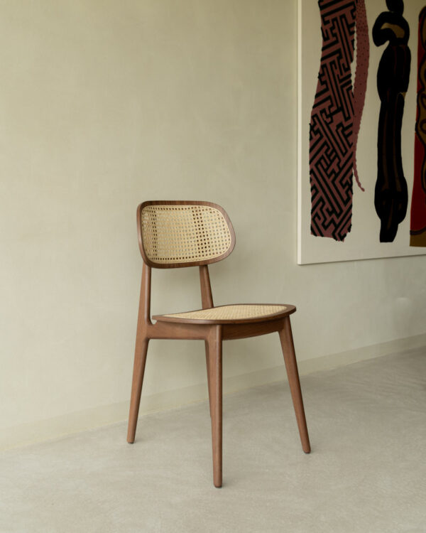 Titus Cane Seat Dining Chair Tobacco Stained Beech Interior Furniture by Vincent Sheppard 2 | Avant Garden Bronzes