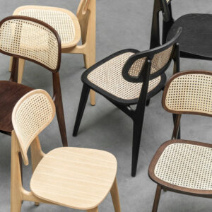Titus Dining Chair Mixed Wood Finishes and Cane Weave by Vincent Sheppard 1 | Avant Garden Bronzes