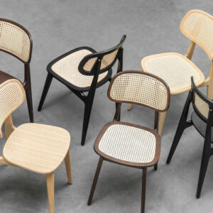 Titus Dining Chair Mixed Wood Finishes and Cane Weave by Vincent Sheppard 2 | Avant Garden Bronzes