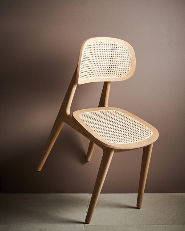 Titus Dining Chair Natural Oak and Cane Weave by Vincent Sheppard 1 | Avant Garden Bronzes