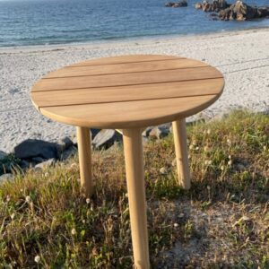 Anton Side Table Solid Teak Round Outdoor Furniture by Vincent Sheppard 7 | Avant Garden Bronzes