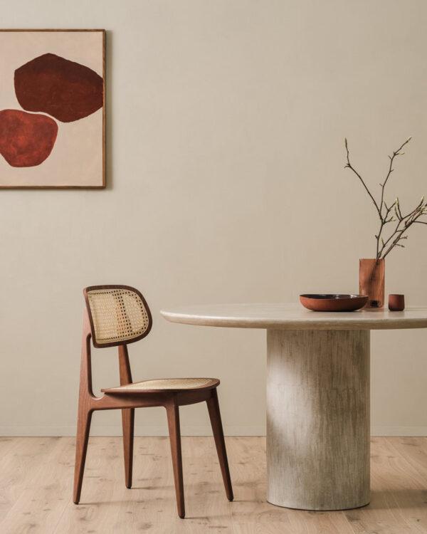 Ari 130 Round Volcanic Mineral Dining Table Interior Furniture by Vincent Sheppard 2 | Avant Garden Bronzes