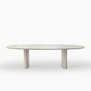 Ari Ellipse Dining Table Volcanic Mineral Plaster Interior Furniture by Vincent Sheppard 3 | Avant Garden Bronzes