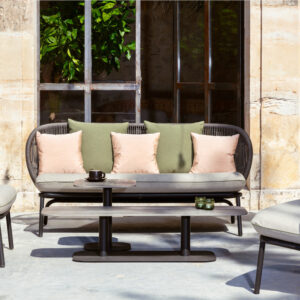 Kodo Lounge Sofa Fossil Grey Outdoor Garden Furniture 2 | Avant Garden Bronzes