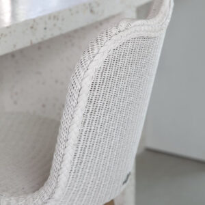 Lily Pure White Counter Stool Oak Base Lloyd Loom by Vincent Sheppard 9 | Avant Garden Bronzes