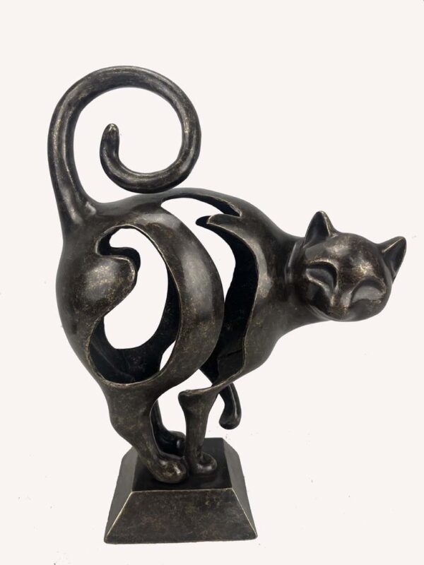 Modern Art Cat Bronze Sculpture CA 26 1 | Avant Garden Bronzes