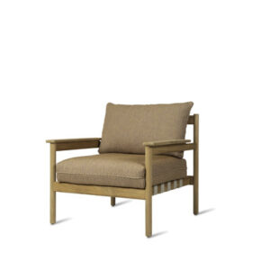 Oda Lounge Chair Solid Teak Outdoor Garden Furniture by Vincent Sheppard 1 | Avant Garden Bronzes