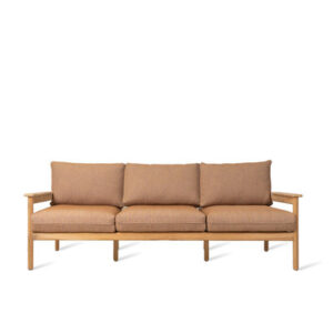 Oda Lounge Sofa 3S Solid Teak Outdoor Garden Furniture by Vincent Sheppard 1 | Avant Garden Bronzes