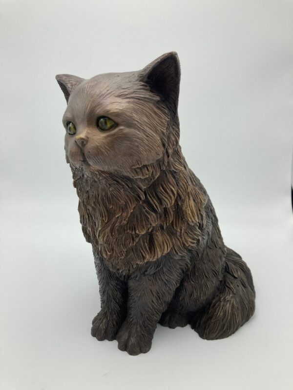 Persian Cat Feline Bronze Sculpture CA 25 | Avant Garden Bronzes