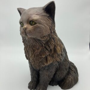 Persian Cat Feline Bronze Sculpture 1 | Avant Garden Bronzes