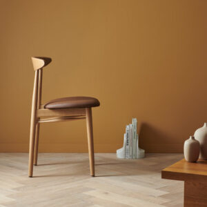 Teo Natural Oak Dining Chair Upholstered Interior Furniture by Vincent Sheppard 5 | Avant Garden Bronzes