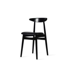 Teo Nearly Black Dining Chair Upholstered Interior Furniture by Vincent Sheppard 2 | Avant Garden Bronzes