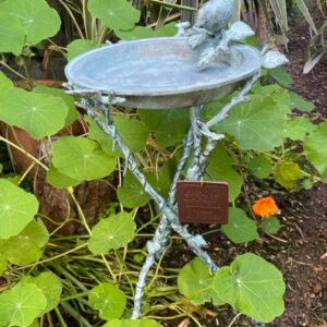 Bird Bath Or Bird Feeder Bronze Garden Decorative Sculpture BI 34 7 | Avant Garden Bronzes