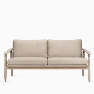 David 2 Seater Deep Seating Stained Brushed Teak Lounge Sofa by Vincent Sheppard 1 | Avant Garden Bronzes