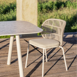 Kodo Dining Chair Powder Coated Aluminium By Vincent Sheppard 4 | Avant Garden Bronzes