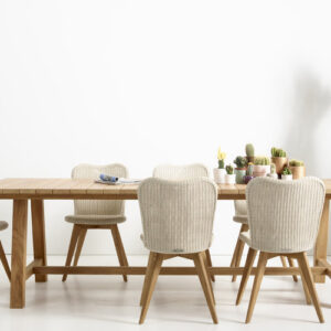 Lena Dining Chair Teak Base Available In 3 Colours By Vincent Sheppard 4 | Avant Garden Bronzes