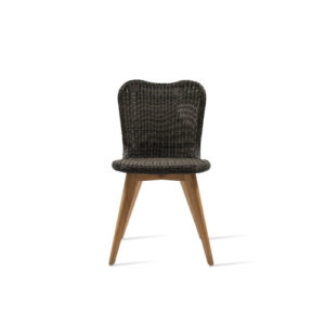 Lena Dining Chair Teak Base Black Available In 3 Colours By Vincent Sheppard 1 | Avant Garden Bronzes