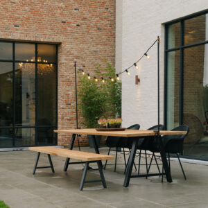 Matteo Dining Bench 265 X 40cm Outdoor Garden Furniture By Vincent Sheppard 2 | Avant Garden Bronzes