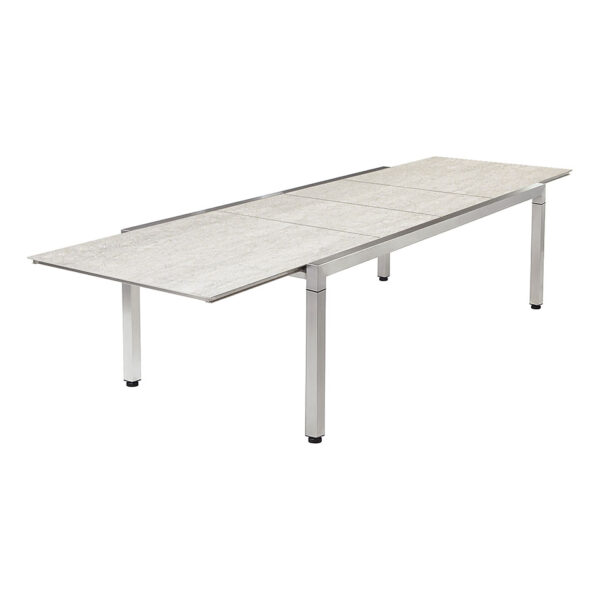 Equinox Stainless Steel Extending Table 360 By Barlow Tyrie 1 | Avant Garden Bronzes