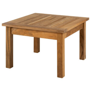 Monaco Natural Teak Low Dining Table 60 By Barlow Tyrie 1 | Avant Garden Bronzes