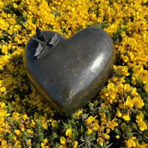 Cremation Urn Butterflies Heart Memorial Solid Bronze Lge