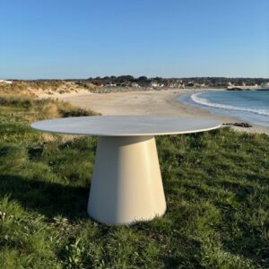 Sandro Dining Table 150 Portland Ceramic Top Aluminum Frame By Vincent Sheppard 3 | Avant Garden Bronzes