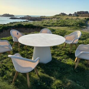 Sandro Dining Table 150 Portland Ceramic Top Aluminum Frame By Vincent Sheppard - Image 8