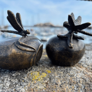 Cremation Urn Dragonfly For Ashes Memorial Bronze Sculpture