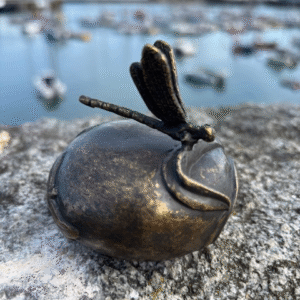 Cremation Urn Memorial Dragonfly For Ashes Bronze Sculpture