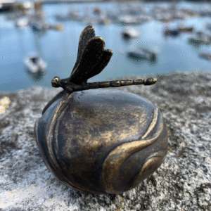 Cremation Urn Memorial Dragonfly For Ashes Bronze Sculpture