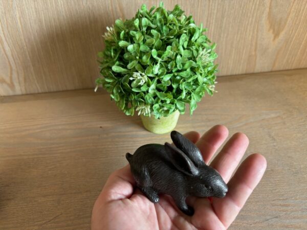 Rabbit Memorial Cremation Urn Solid Bronze Sculpture MESU 119