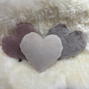 Ecru Sheepskin Heart Cushion Exclusive Luxury Interior Furnishings By Guernsey Treasures 2
