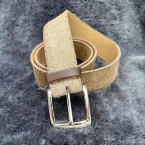 Bray Cow Cowhide Belt Suede Backed: Sml / Med / Lge By Guernsey Treasures