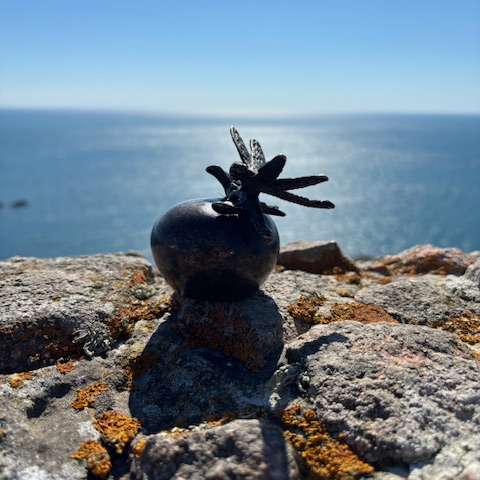 Cremation urn Mini Dragonfly for ashes memorial bronzes (3)