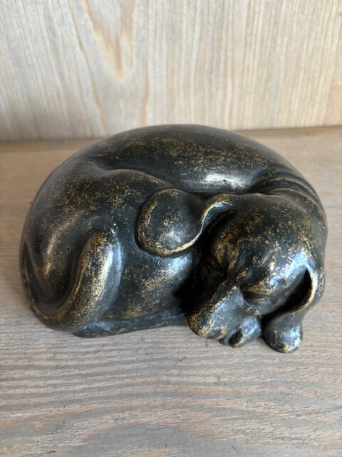 Dog Rest In Peace Cremation Memorial Mini Urn 6 | Avant Garden Bronzes