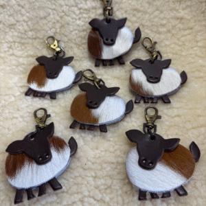 Guernsey Cowhide MooCow Keyring By Guernsey Treasures