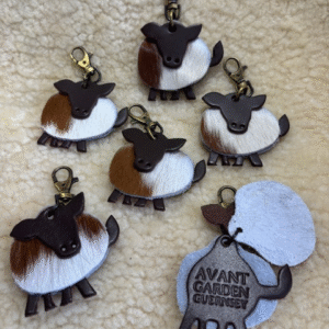 Guernsey Cowhide MooCow Keyring By Guernsey Treasures