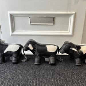 Holstein Friesian Cow Cowhide Unique Doorstop By Guernsey Treasures