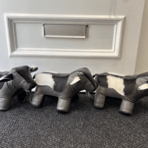 Holstein Friesian Cow Cowhide Unique Doorstop By Guernsey Treasures